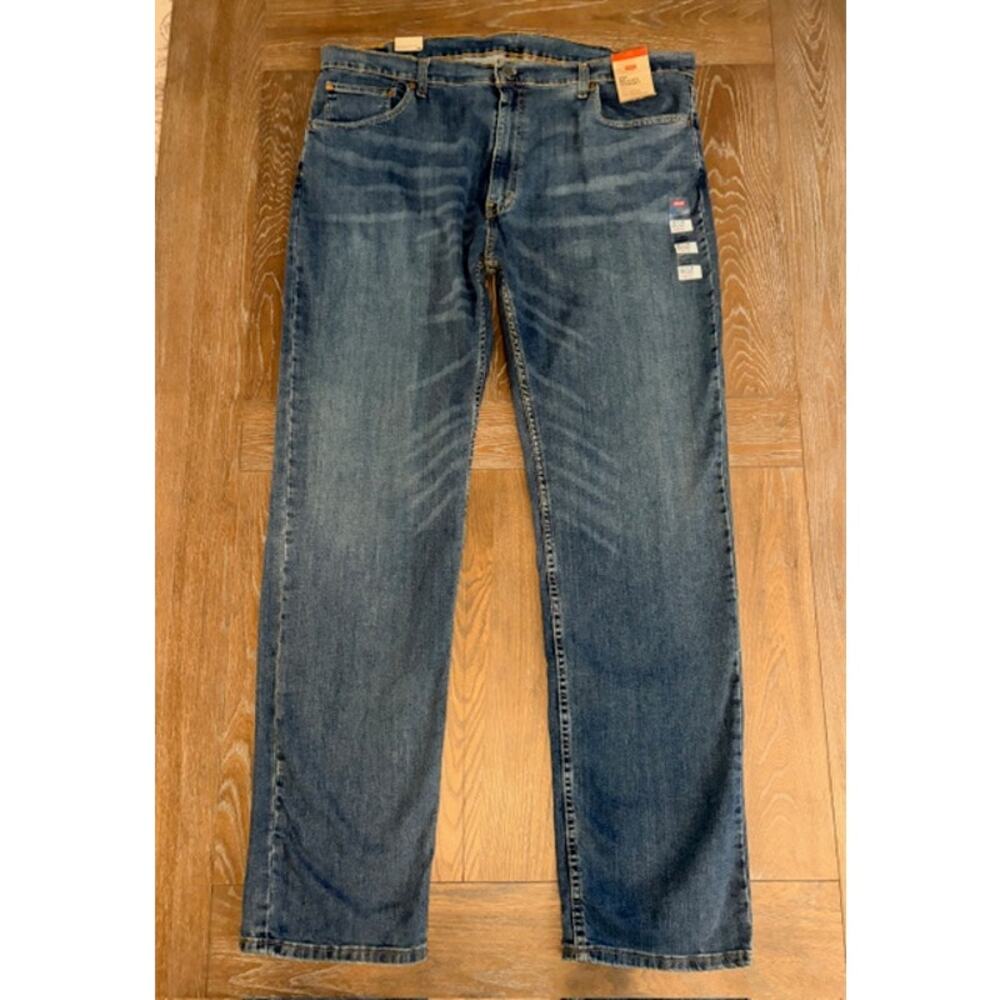 NEW! LEVI’S 559 Relaxed Straight Fit Jeans Mens 42x36 Blue Denim Big & Tall Long